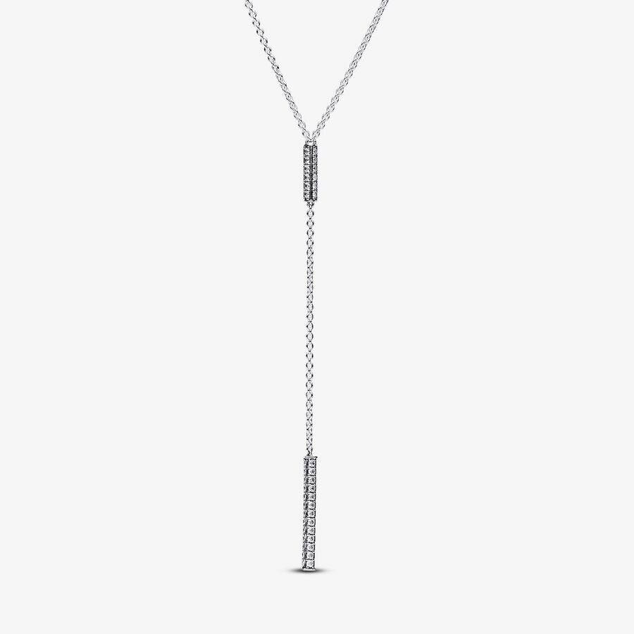 

Колье Pandora Timeless Pavé Prism Drop, серебро