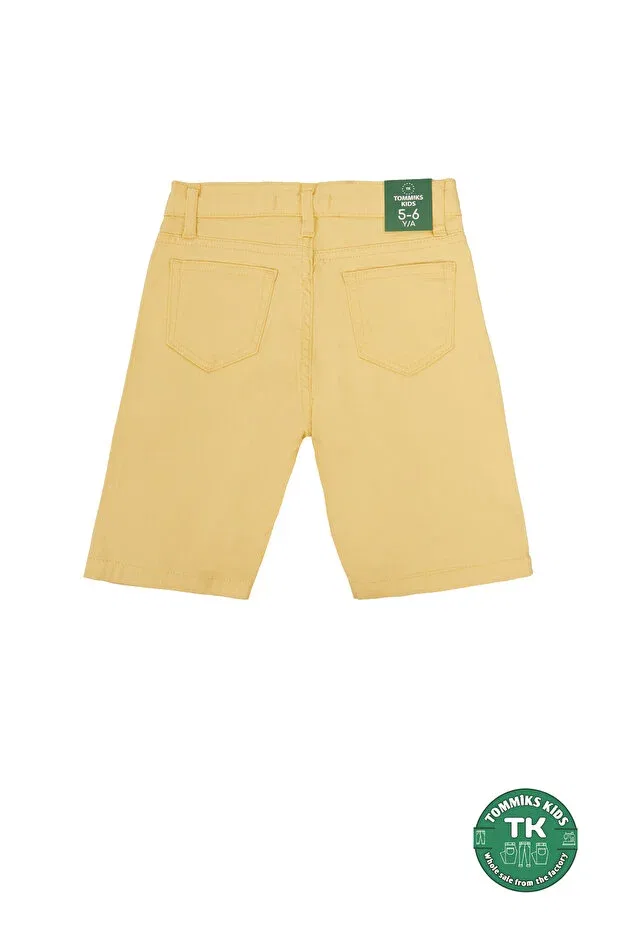 Детские шорты для мальчиков хлопковые Basics Tommiks Kids, Yellow — фото 2