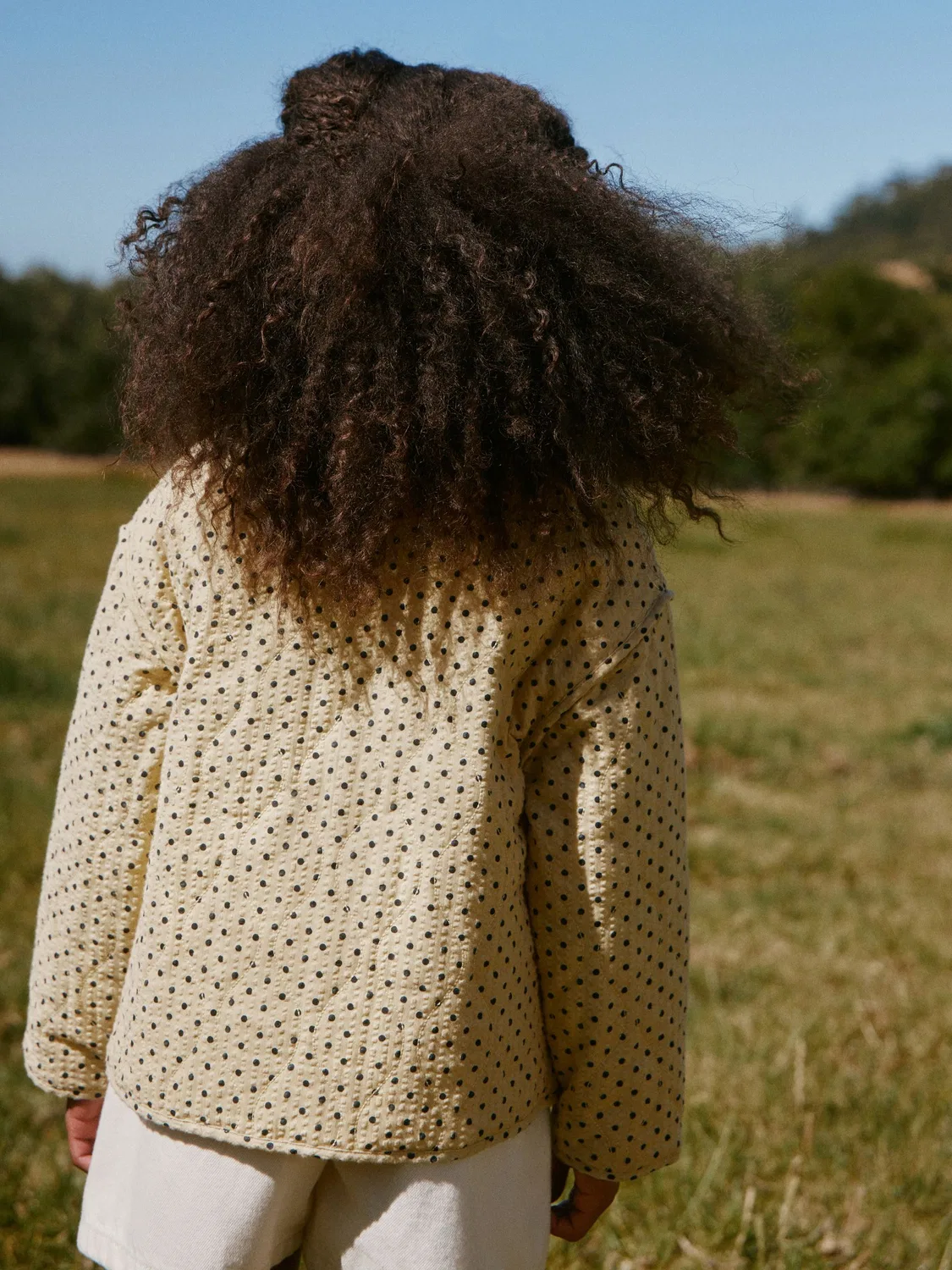 Куртка стеганая, с горошком, Yellow Polka Dot Next, желтый — фото 4