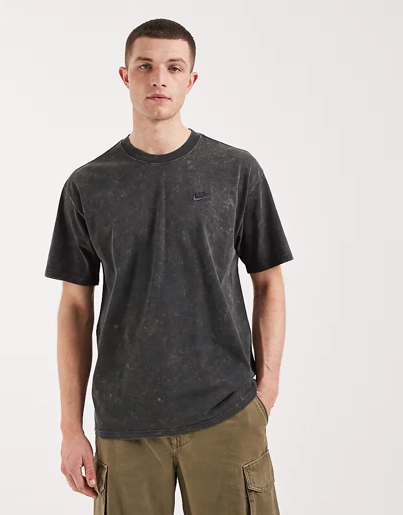 Футболка Nike Sportswear Max 90 Club, серый, с эффектом потертости