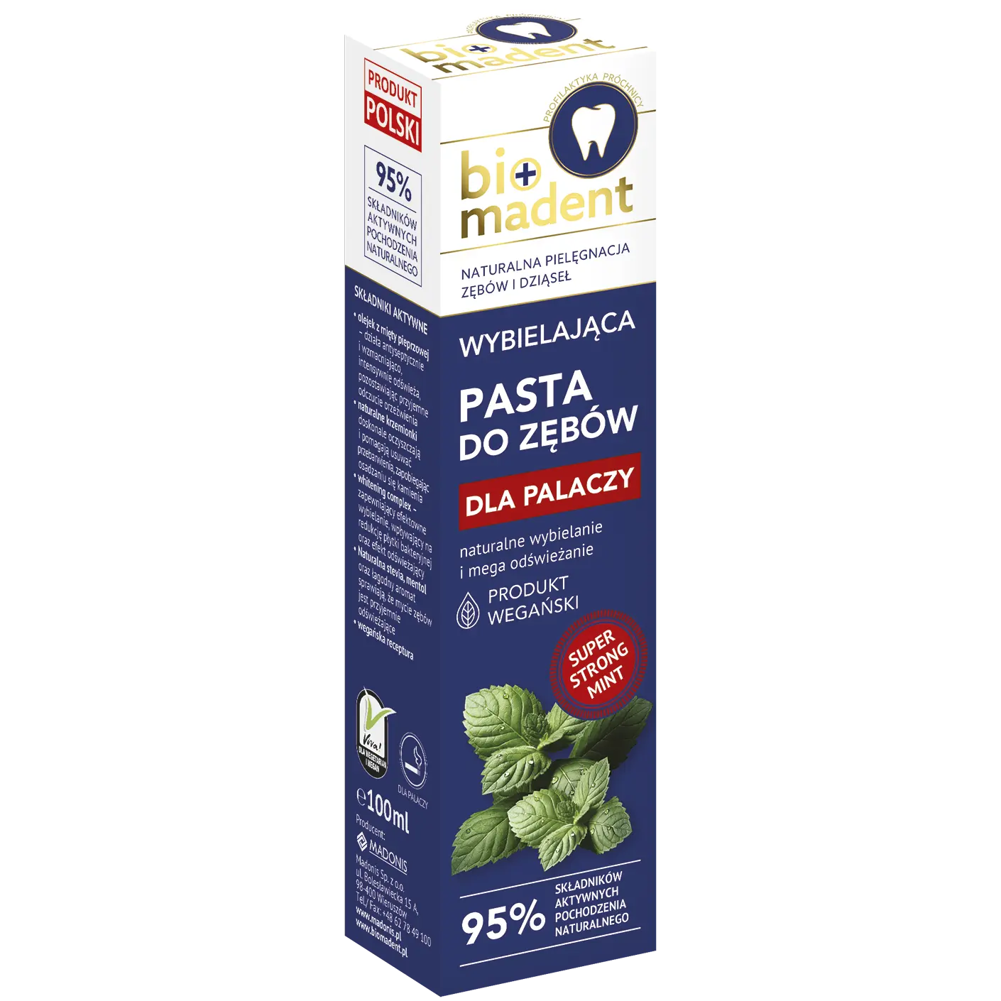 

Bio Madent White зубная паста для курильщиков, 100 мл