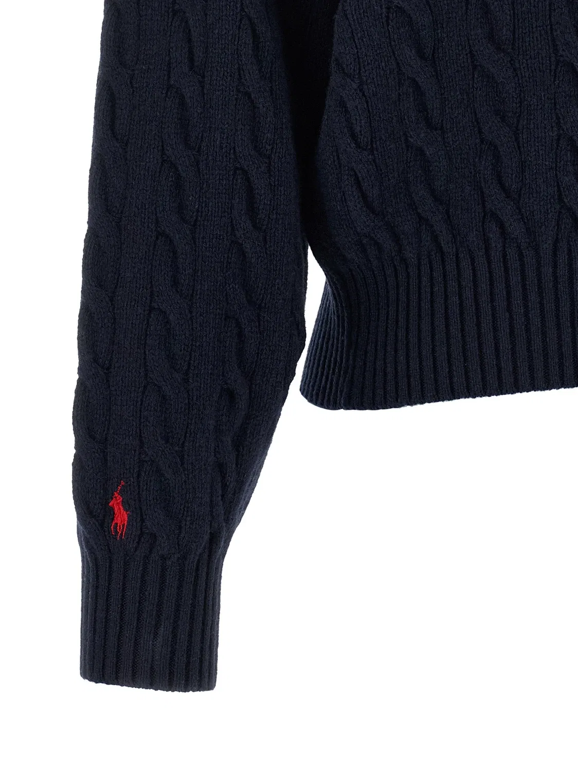 Плетеный кардиган Polo Ralph Lauren, синий — фото 4