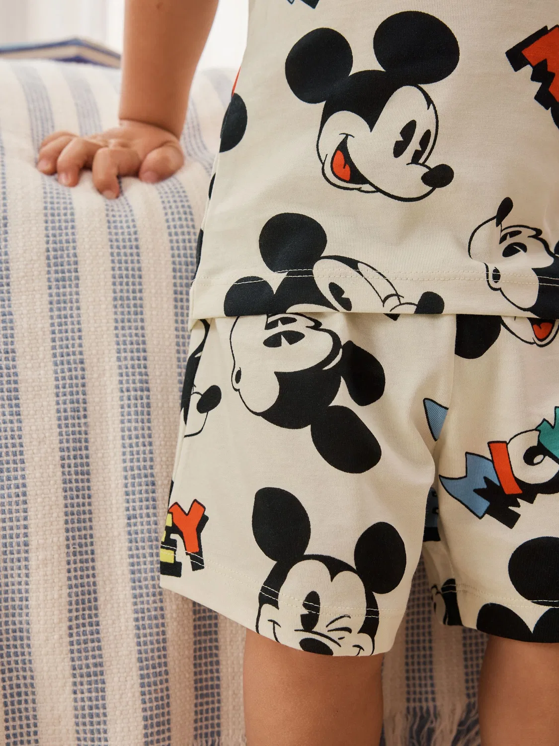 Пижама Mickey Mouse 3 шт. Next, красный/синий/кремовый — фото 3