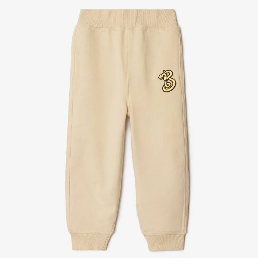 Брюки спортивные с принтом Kids Jackson Snake Cotton Jogging Pants Burberry, Nutmeg
