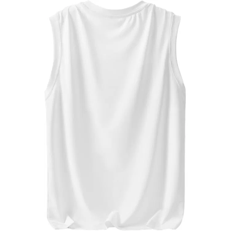 Детский топ без рукавов с круглым вырезом MINISO, Light Gray (Moon Whale Chest Logo) — фото 4