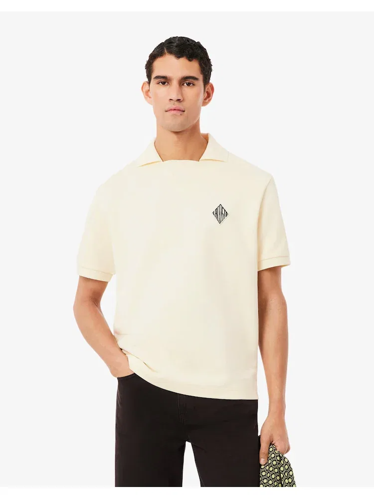 Футболка поло с логотипом LACOSTE, DH1208, Ivory