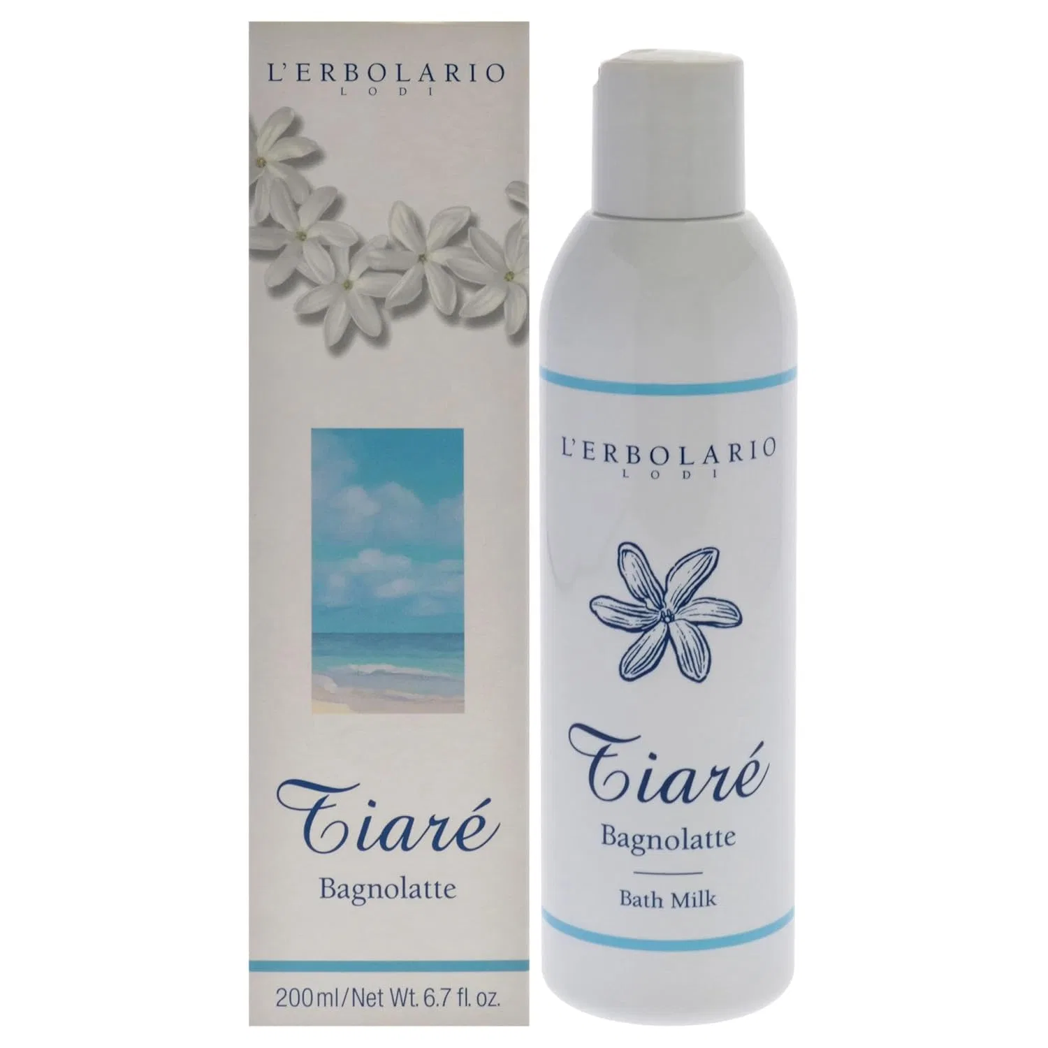 Пена для ванны L'Erbolario Tiare Bath Milk, 200 мл
