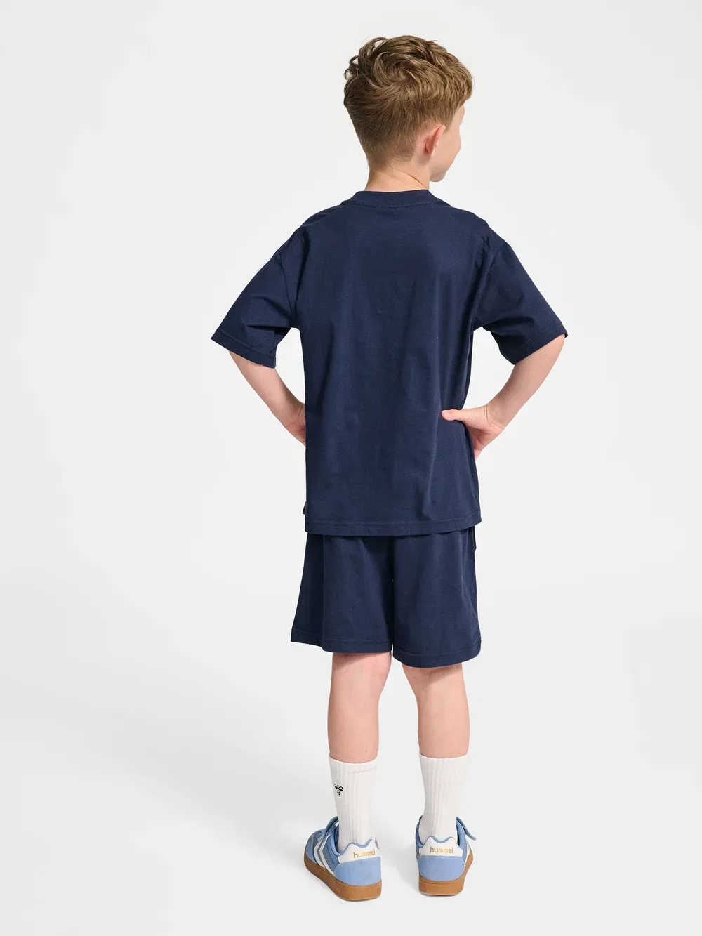 Hmljr set hs graphic - спортивные штаны Hummel, Dress Blues — фото 2