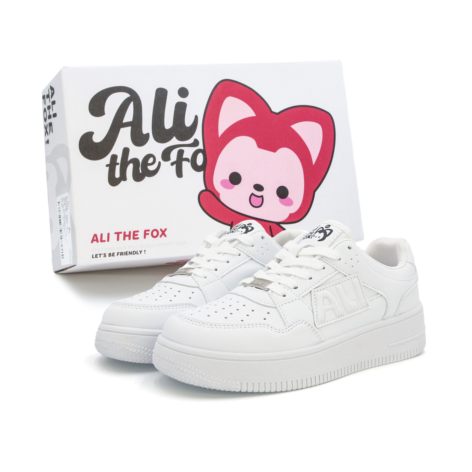 

ALI THE FOX Бесполые белые лоу-топ скейтборд обуви White[Премиум улучшенные — более комфортные и долговечные], цвет White[Premium Upgraded-More Comfortable and Durable]