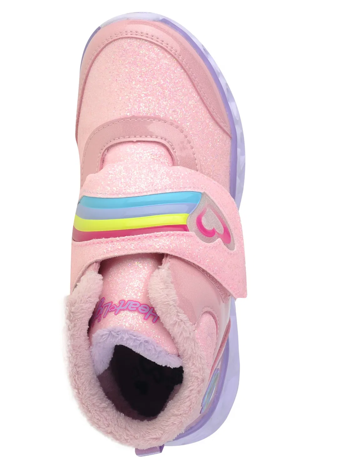 Ботинки SKECHERS Skechers Heart Lights - Brilliant Rainbow розового цвета — фото 4
