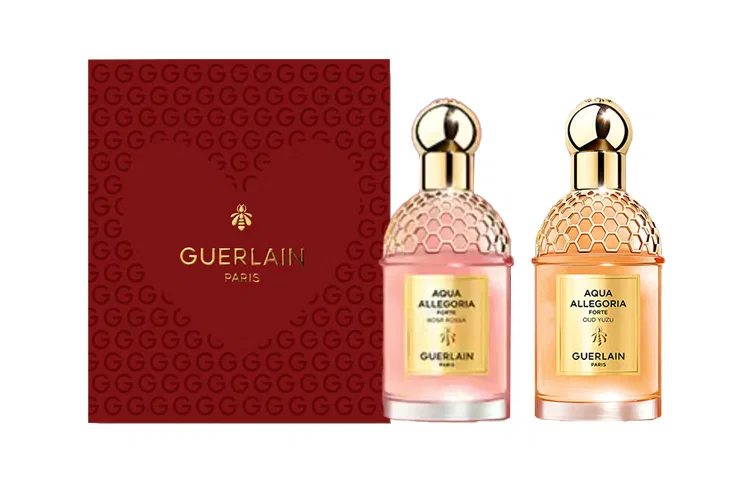 Женский подарочный набор духов Green Plum Ebony и Rose Rose, GUERLAIN, 75 мл+75 мл