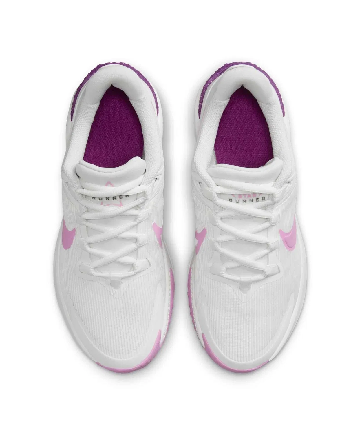 Детские кроссовки с шнуровкой Star Runner 4 NIKE, Summit White — фото 4