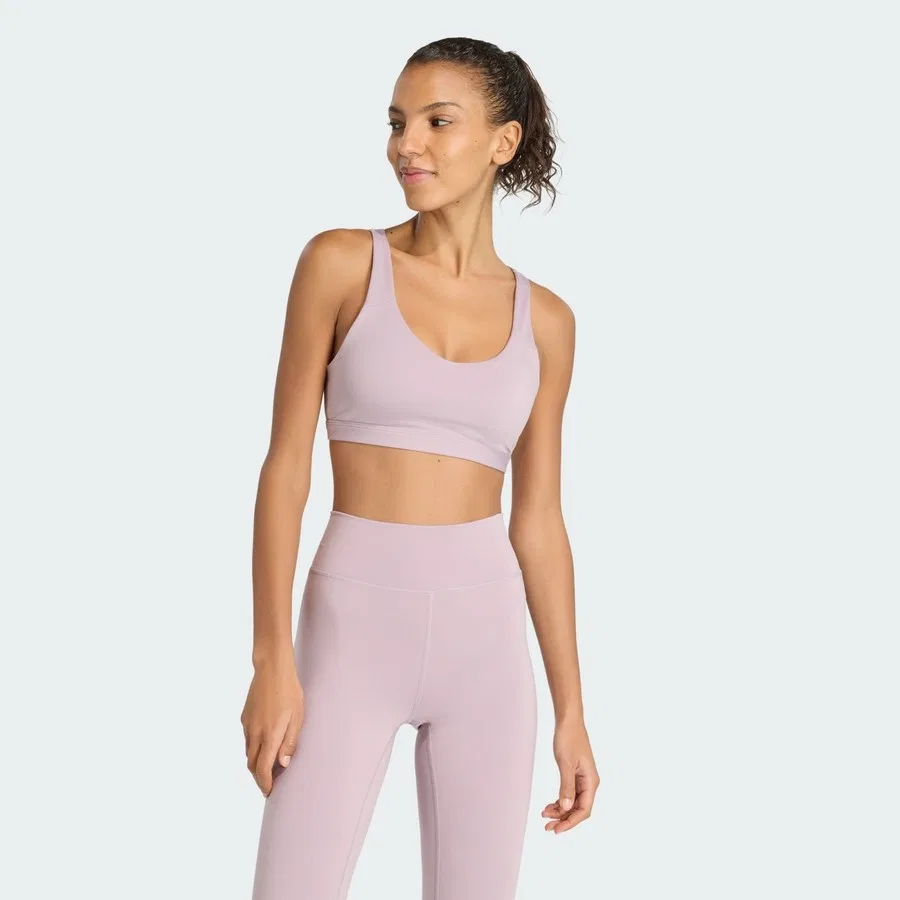 Спортивный бюстгальтер средней поддержки All Me Essentials Medium Support Bra adidas, Фиолетовый