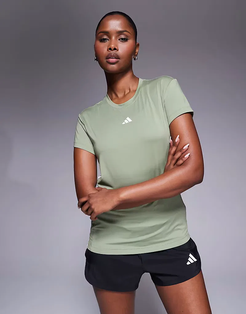 Футболка Adidas Training Hyperglam хаки