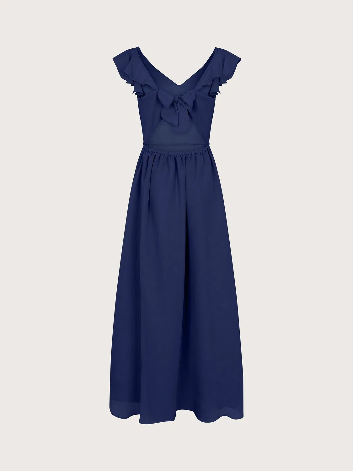 Платье для выпускного с асимметричным передом Monsoon Indi Tie-Back Monsoon, Navy Blue — фото 3