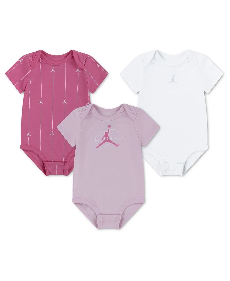 Комплект боди с коротким рукавом Jumpman Air, 3 шт Jordan, Pink Foam
