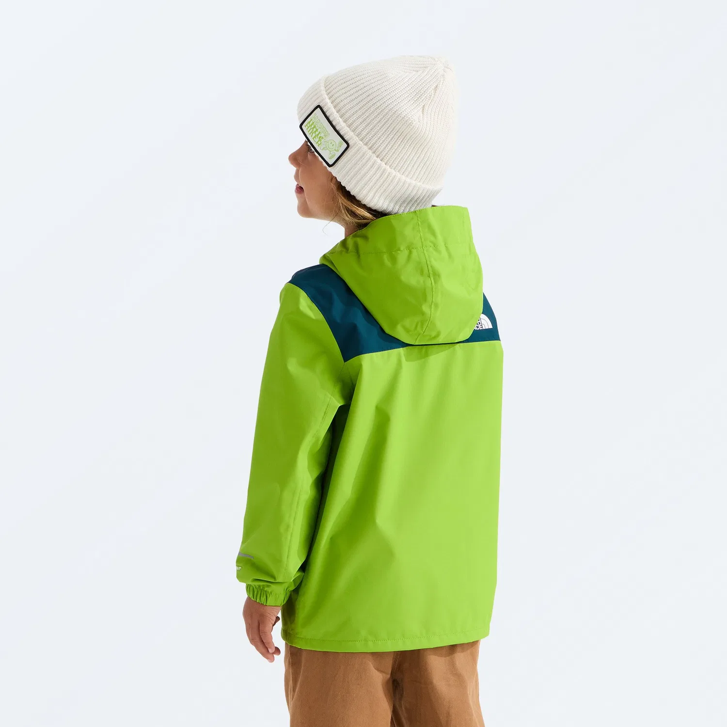 Детская дождевая куртка водонепроницаемая Antora The North Face, Sport Moss/Pacific Teal — фото 2