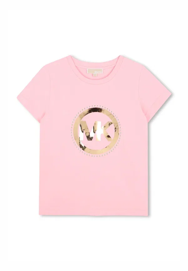 Футболка с принтом Michael Kors Kids, розовый