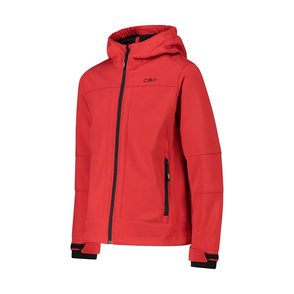 Детская софтшелл-куртка для мальчиков с капюшоном Fix Hood Cmp, Rot Schwarz — фото 3
