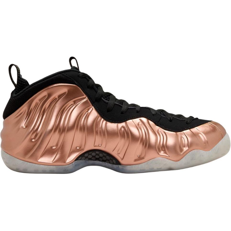 Air Foamposite One устойчивые к истиранию высокие детские баскетбольные кроссовки copper Nike, черный — фото 3