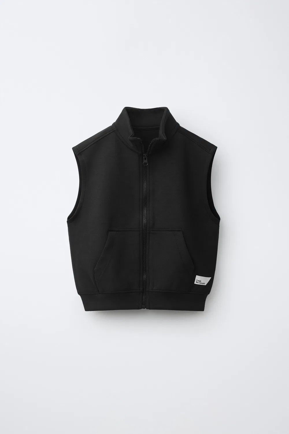 Блузка-жилет с этикеткой ZARA, Black