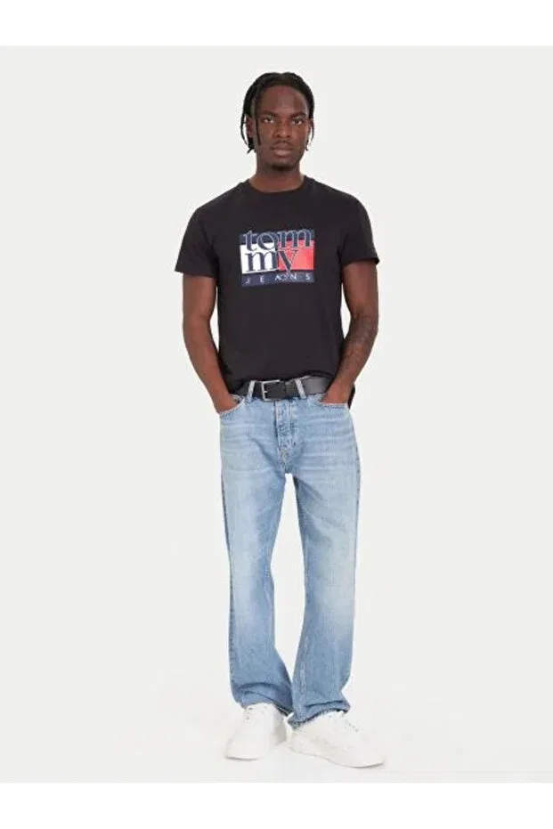Мужская футболка с коротким рукавом Tommy Hilfiger, Black — фото 3