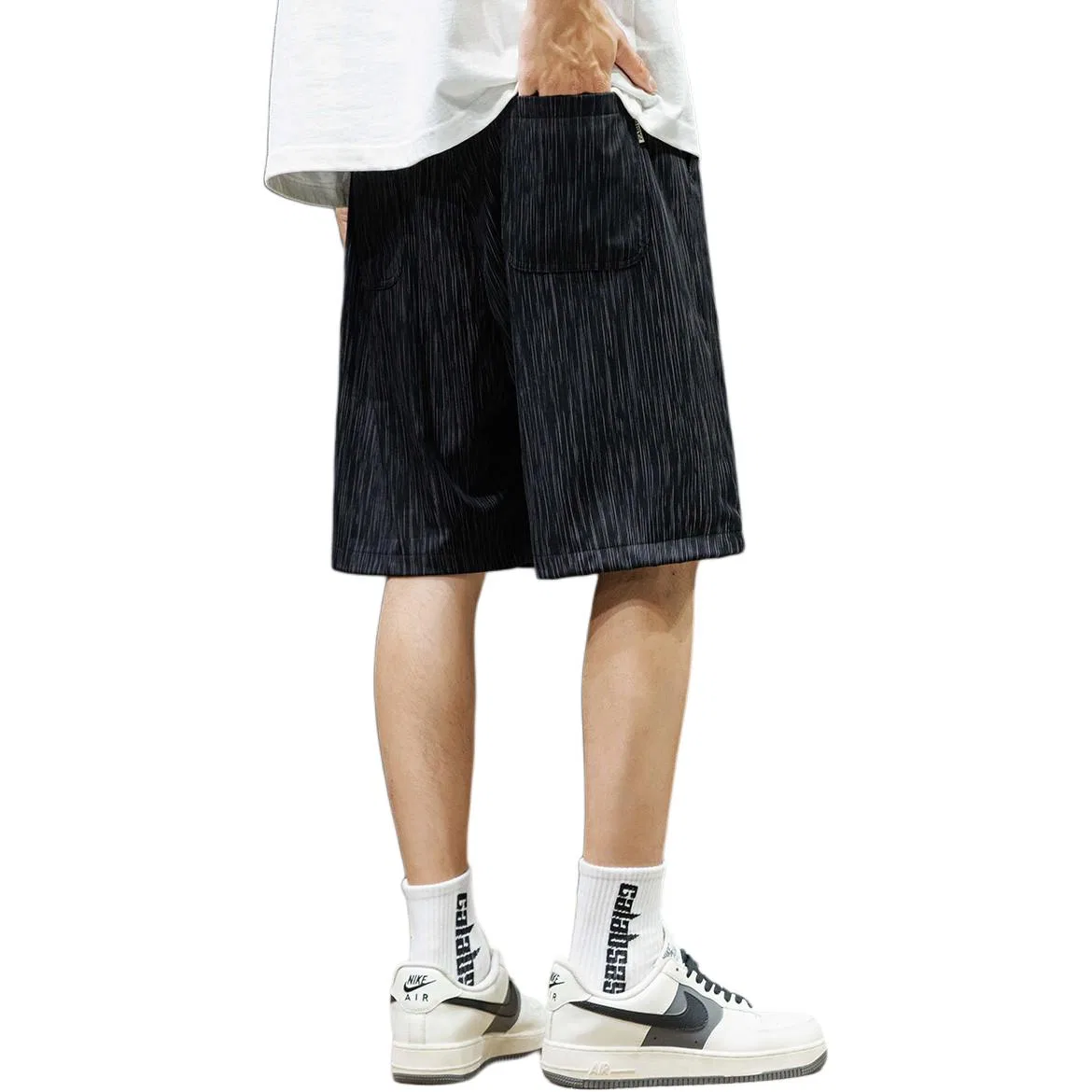Детские шорты повседневные Khaki Casual Shorts Unisex Thin Tonlion — фото 4