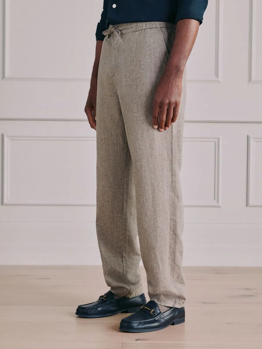 Брюки Next Regular Pants 'Signature' в бежевом цвете с пятнистым рисунком — фото 2