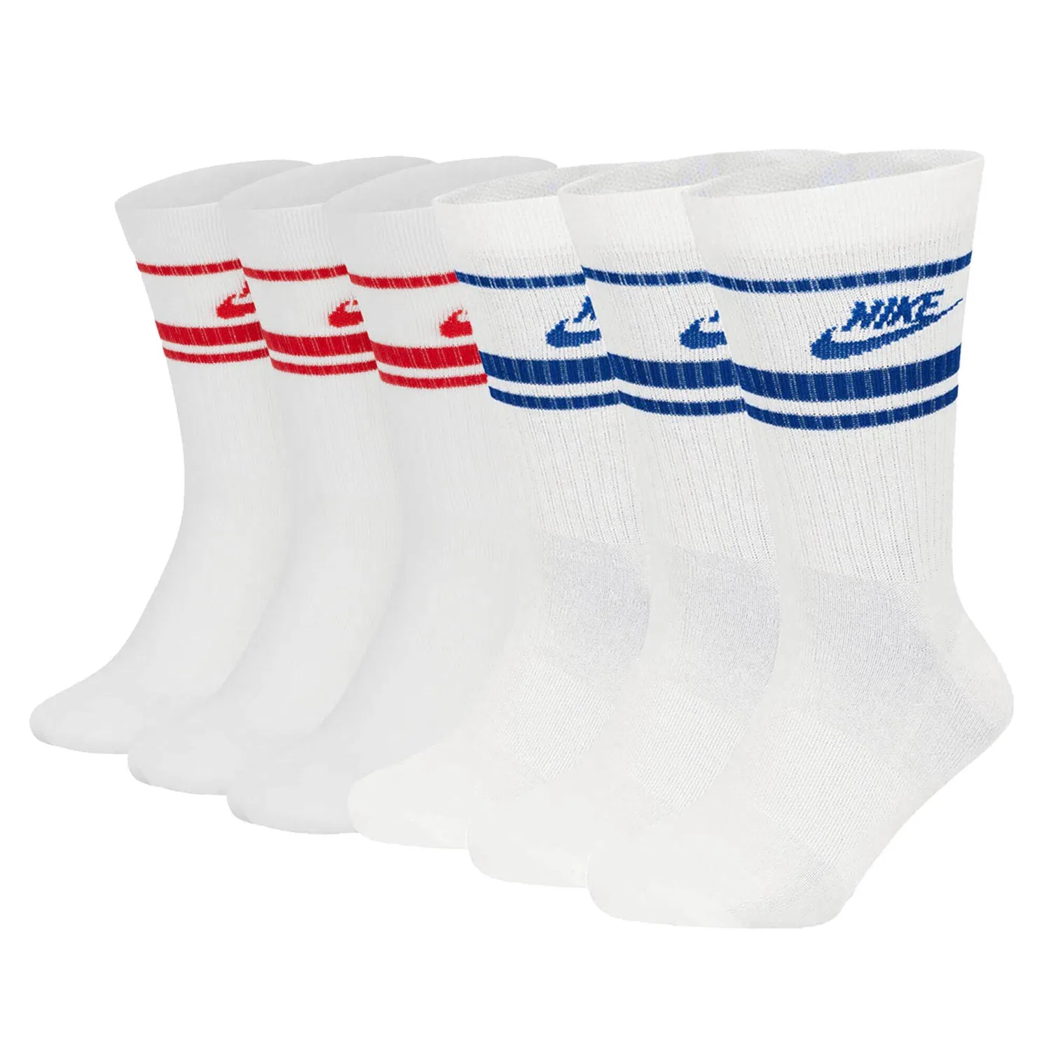 Спортивные носки с поддерживающим сводом стопы Nike NSW Essential Stripe, Цвет Bunt / Tropenblau