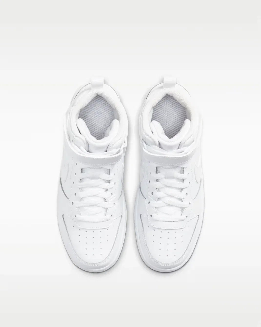 Детские кроссовки баскетбольные Court Borough Mid Nike, White — фото 4