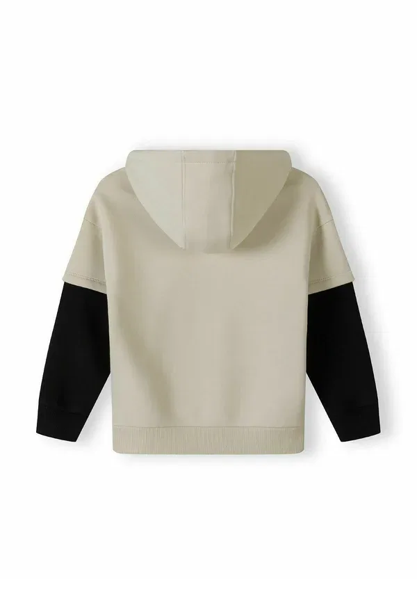 Худи с капюшоном, влагоотводящая ткань, Double layer sleeve Minoti, Stone Black, черный — фото 3