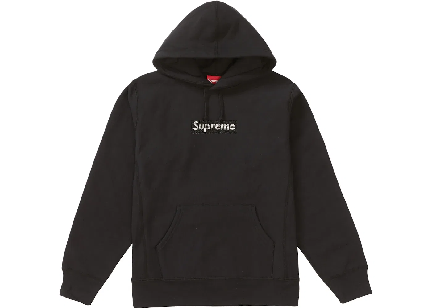 Мужской худи с принтом Supreme Black