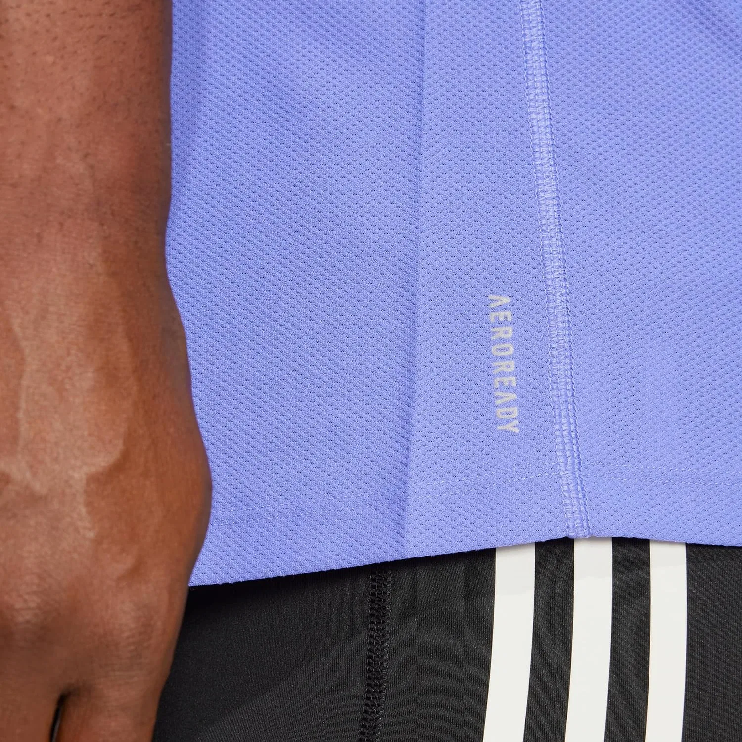 Мужская беговая футболка Own the Run adidas, Semi Cobalt Blue — фото 3