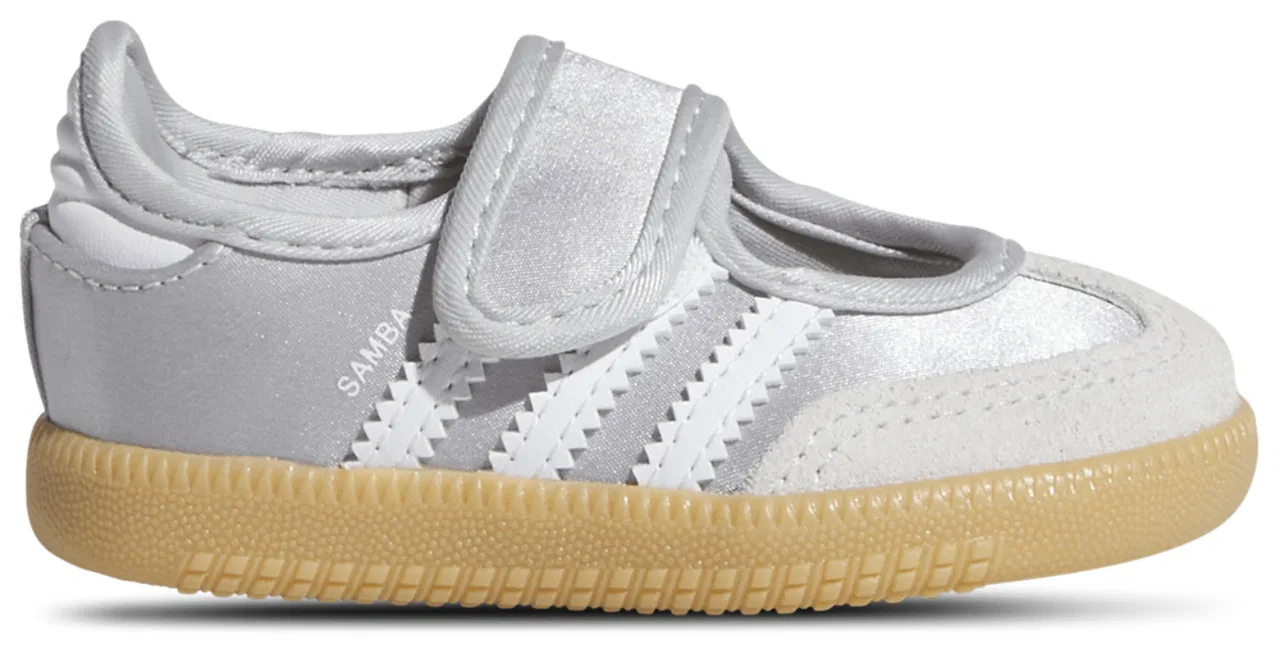 Кроссовки для девочек Samba Jane Adidas, серебристый