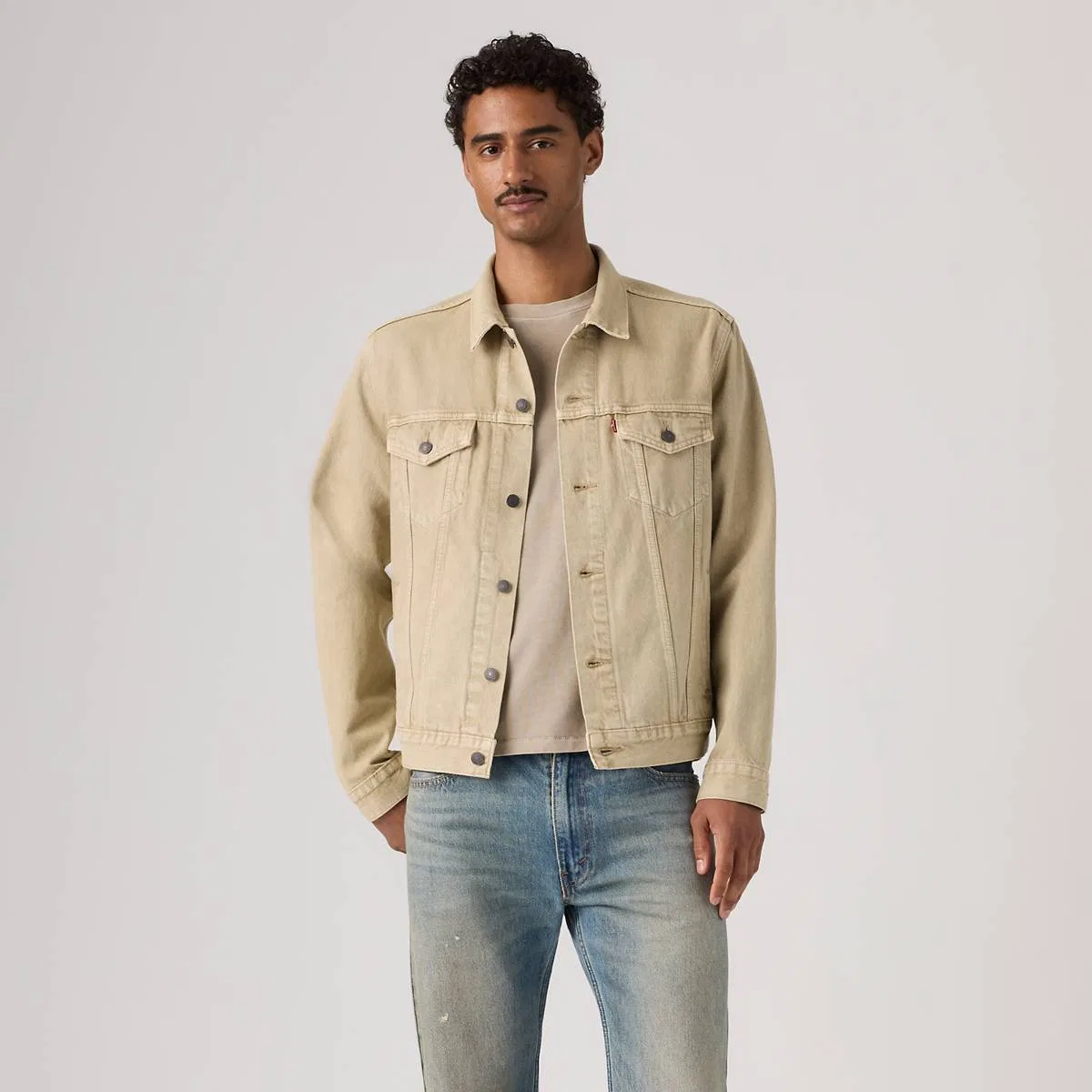 Куртка-Тракер, окрашенная в готовом виде Levi's, Yellow Sand Garment Dye - Yellow — фото 3