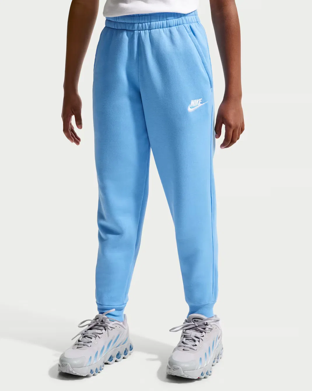 Детские спортивные штаны Nike Sportswear Club Fleece, Football Blue/White — фото 3