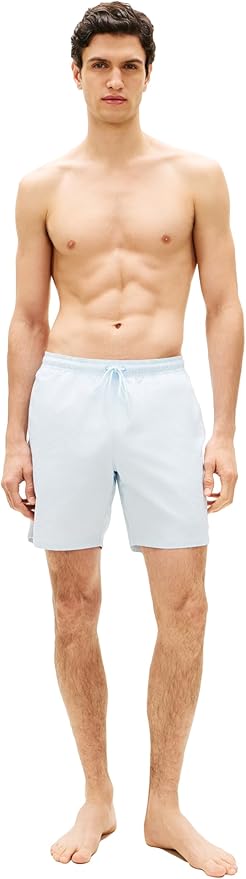 Плавательные шорты Tommy Hilfiger 7" with Drawstring Quick Dry, светло-голубой — фото 3