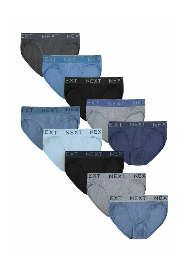 Трусы из хлопка с эластаном Ten pack Next Grey Marl, серый