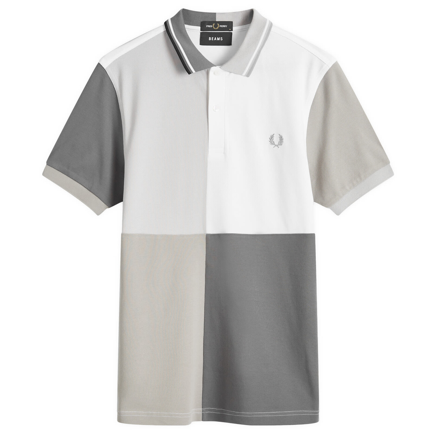 

Футболка-поло Fred Perry X Beams Blank Canvas, белый