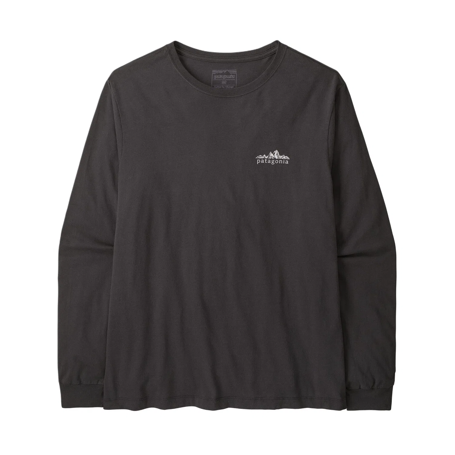 Мужская футболка с круглым вырезом Fitz Roy Patagonia, Ink Black