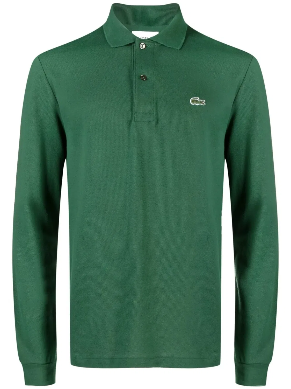 Lacoste Поло зеленое с логотипом