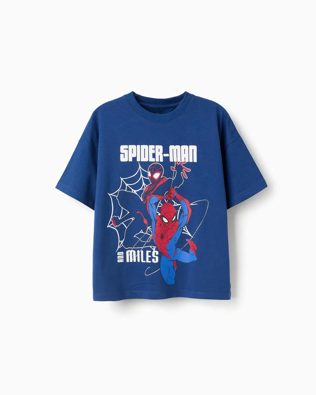 Детская футболка для мальчиков хлопковая с принтом Spider Man Zippy, Azul Marino
