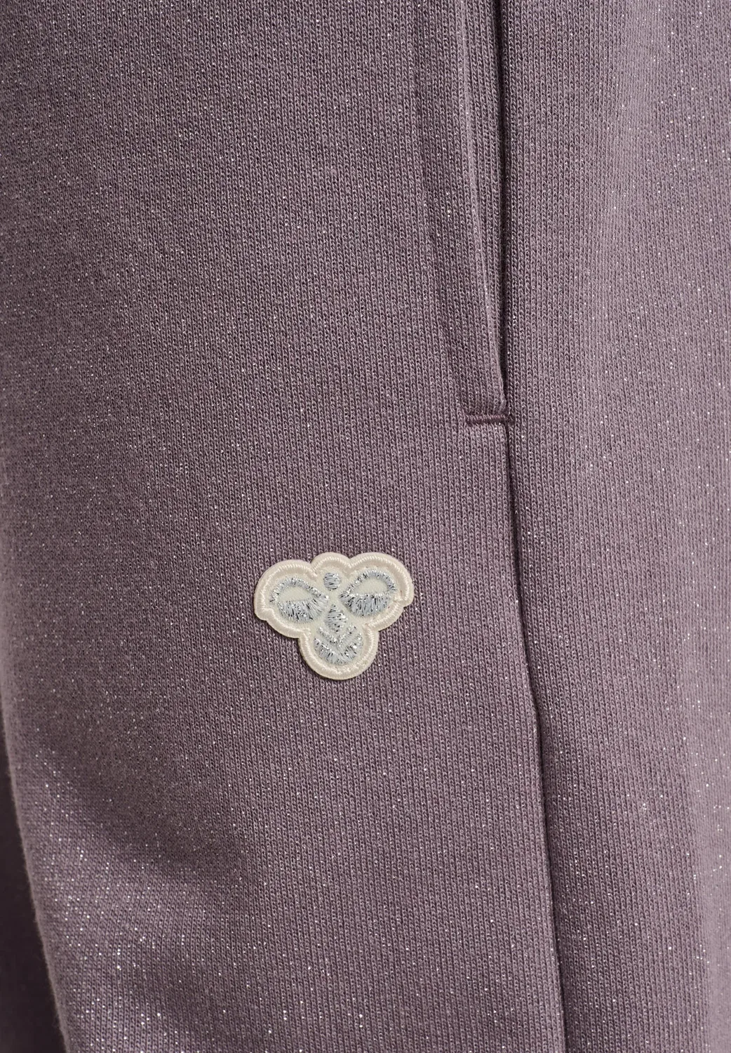 Hmljr свободные блестящие штаны с пчелой - спортивные штаны Hummel, Gray Ridge — фото 4