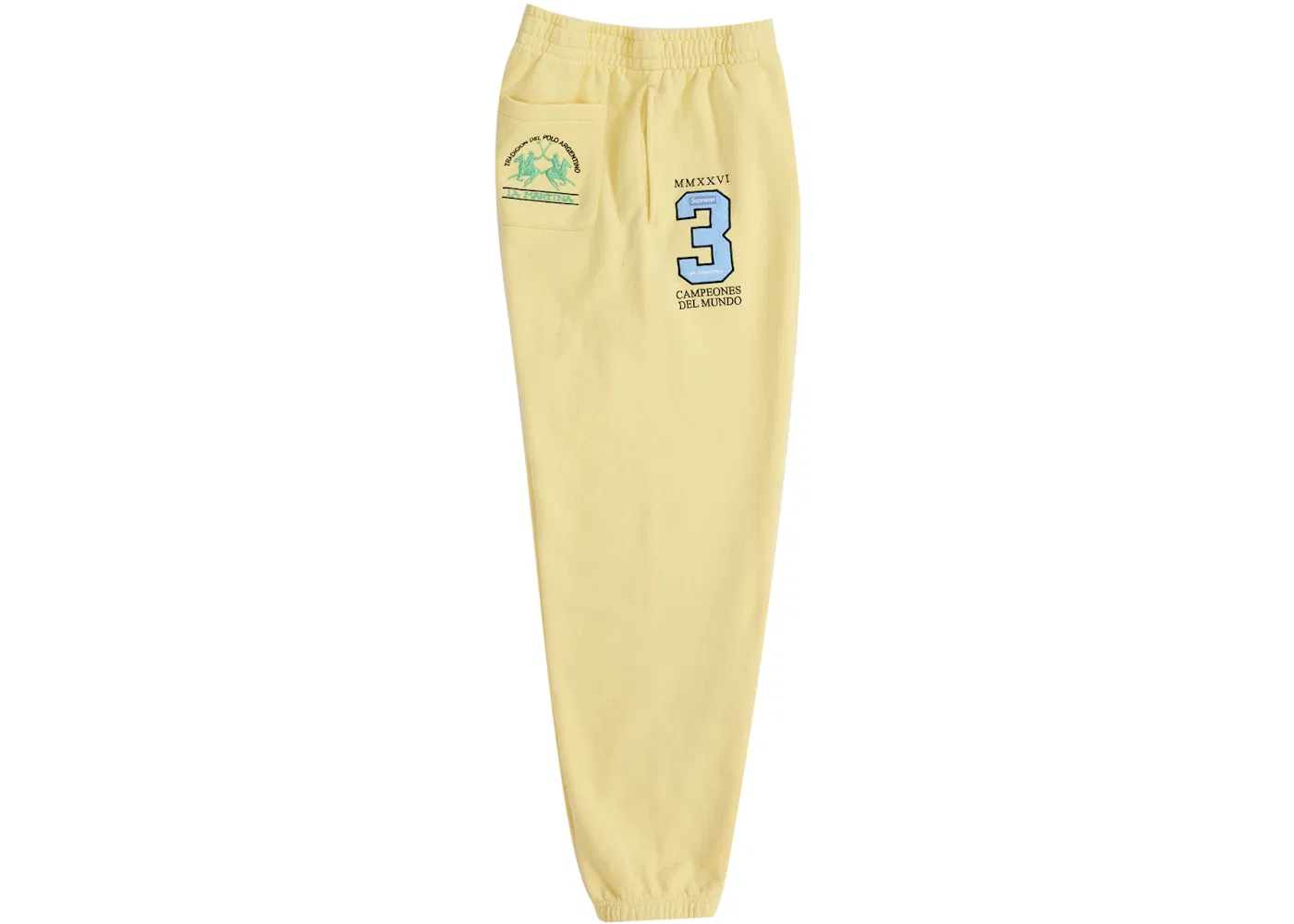 Мужские спортивные штаны Sweatpant Supreme, Yellow — фото 4