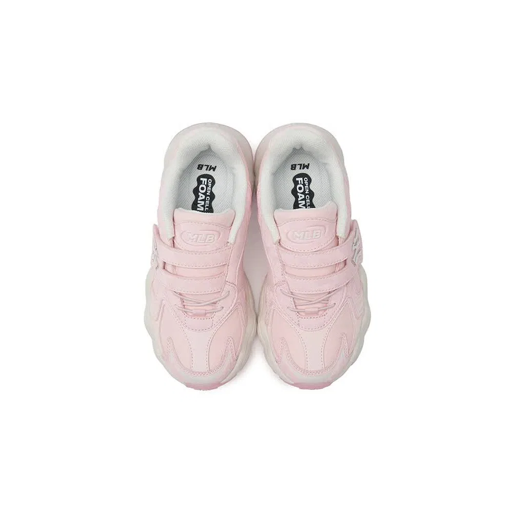 Детские повседневные кроссовки из синтетической кожи Pink MLB KIDS — фото 4