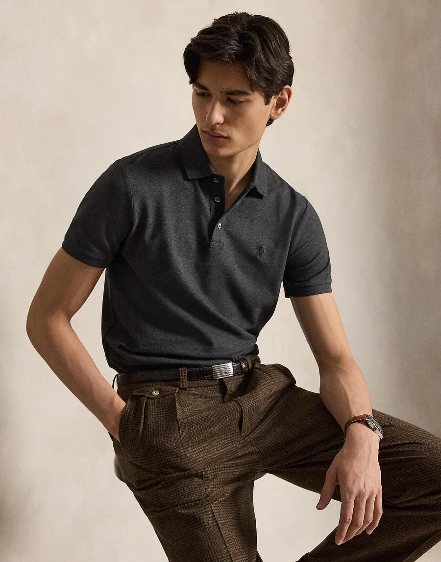Футболка Polo Ralph Lauren цвета антрацит — фото 4