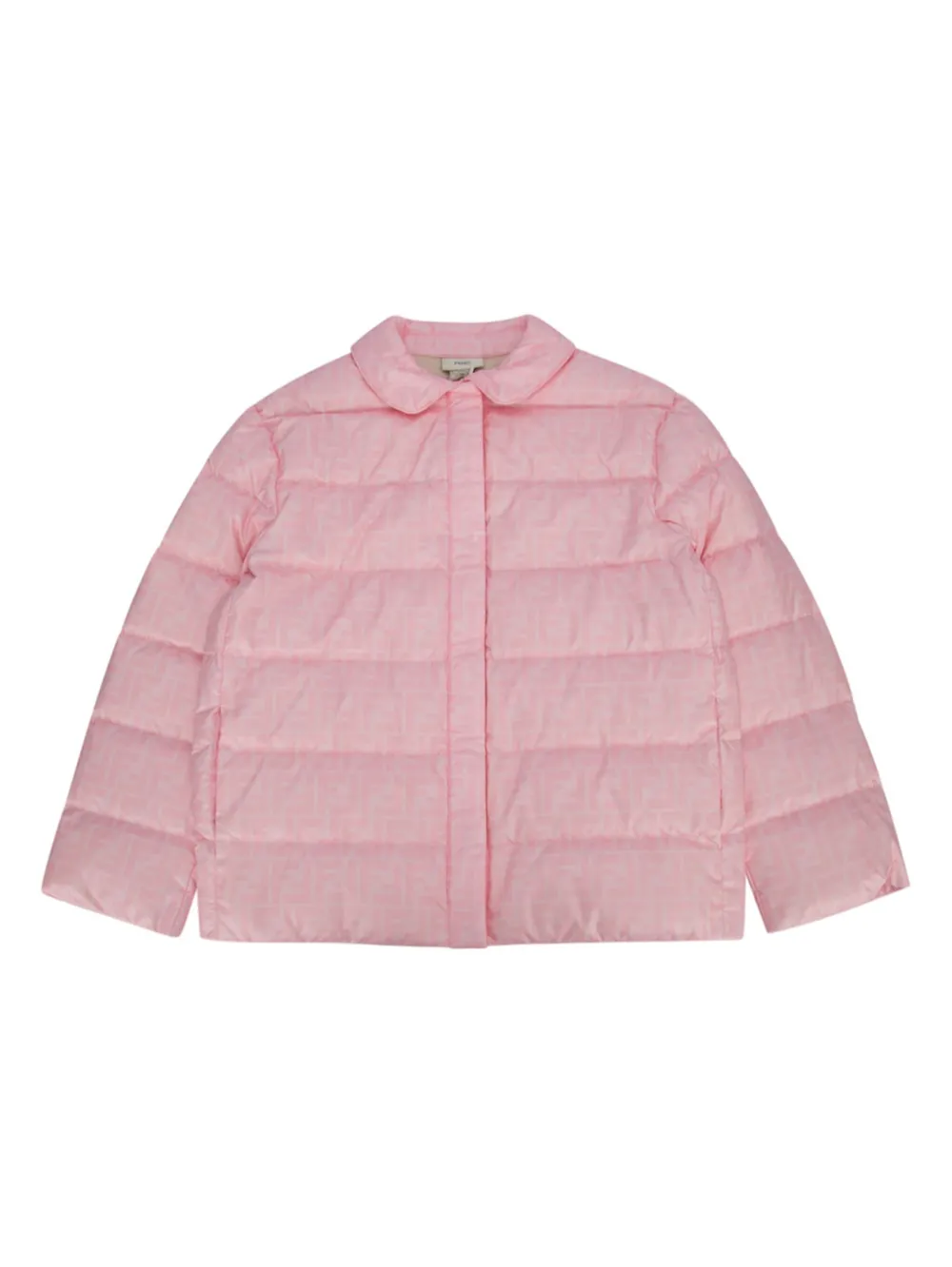 

Пуховик с монограммой FENDI KIDS, розовый