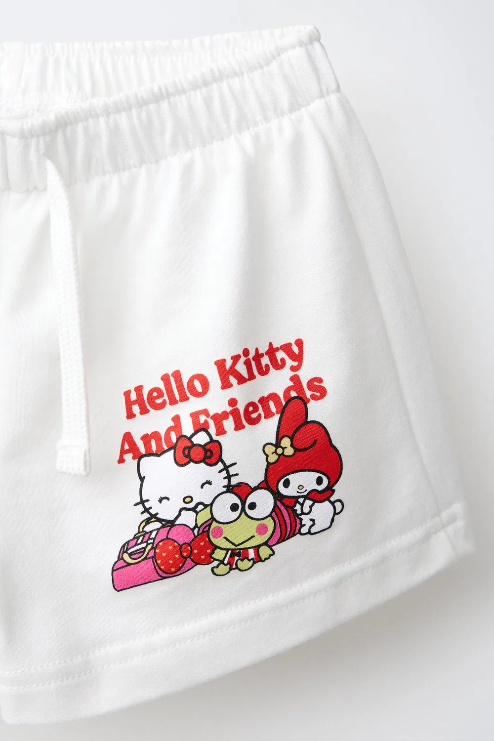 Привет, Китти и друзья Шорты Sanrio Bermuda ZARA, White — фото 3