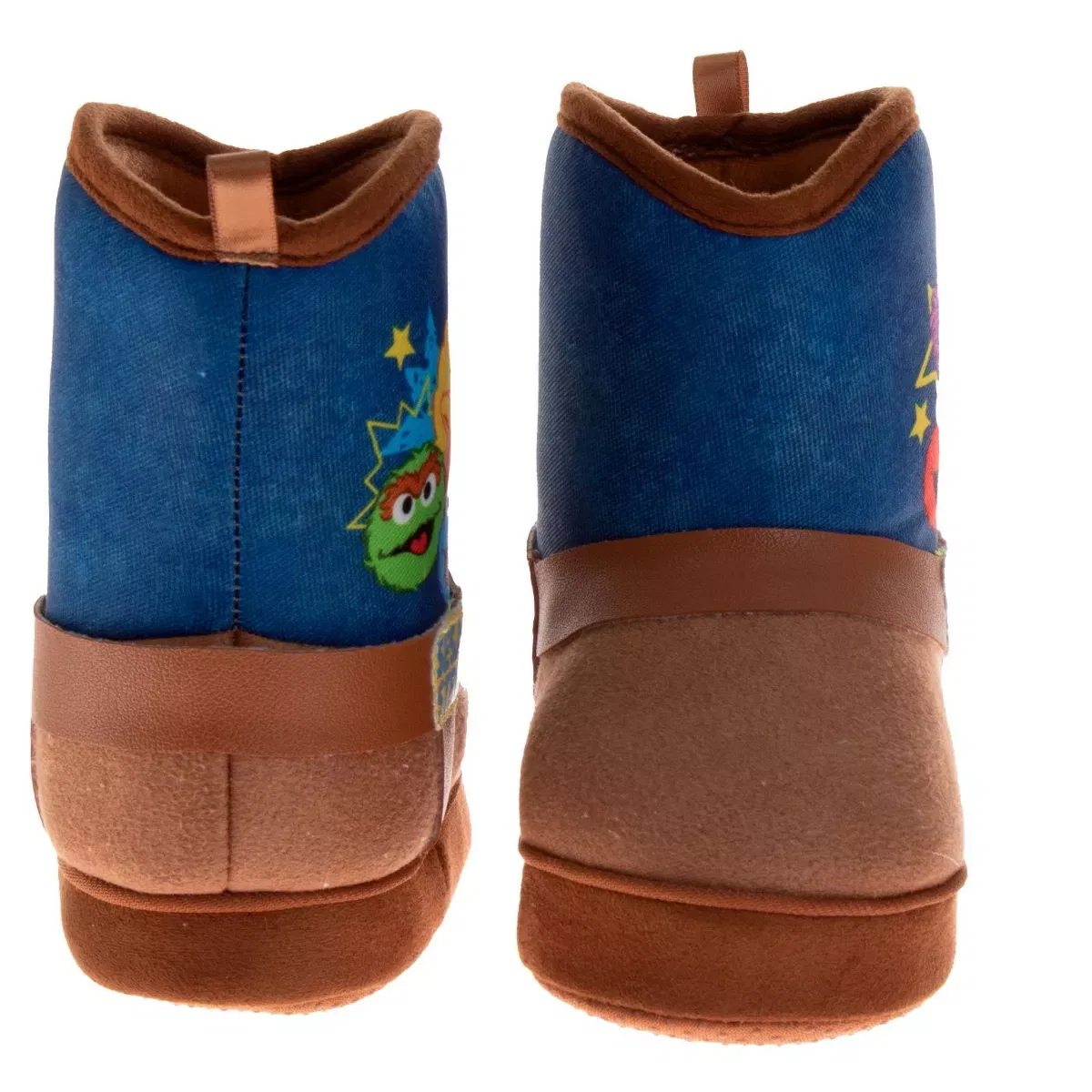 Детские тапочки-сапожки с персонажами Sesame Street, Brown Denim — фото 4
