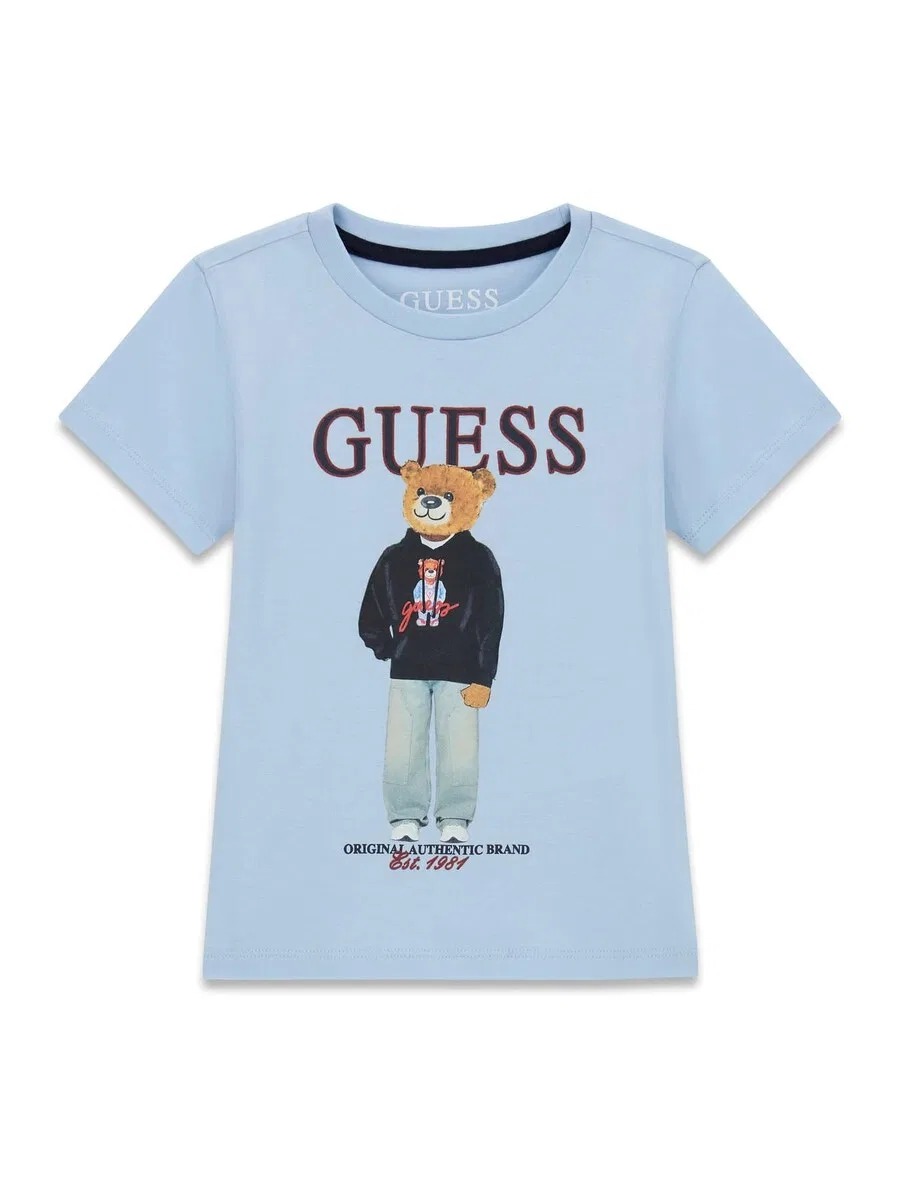Рубашка GUESS стандартного кроя, цвета морской сине-голубой, небесно-голубой
